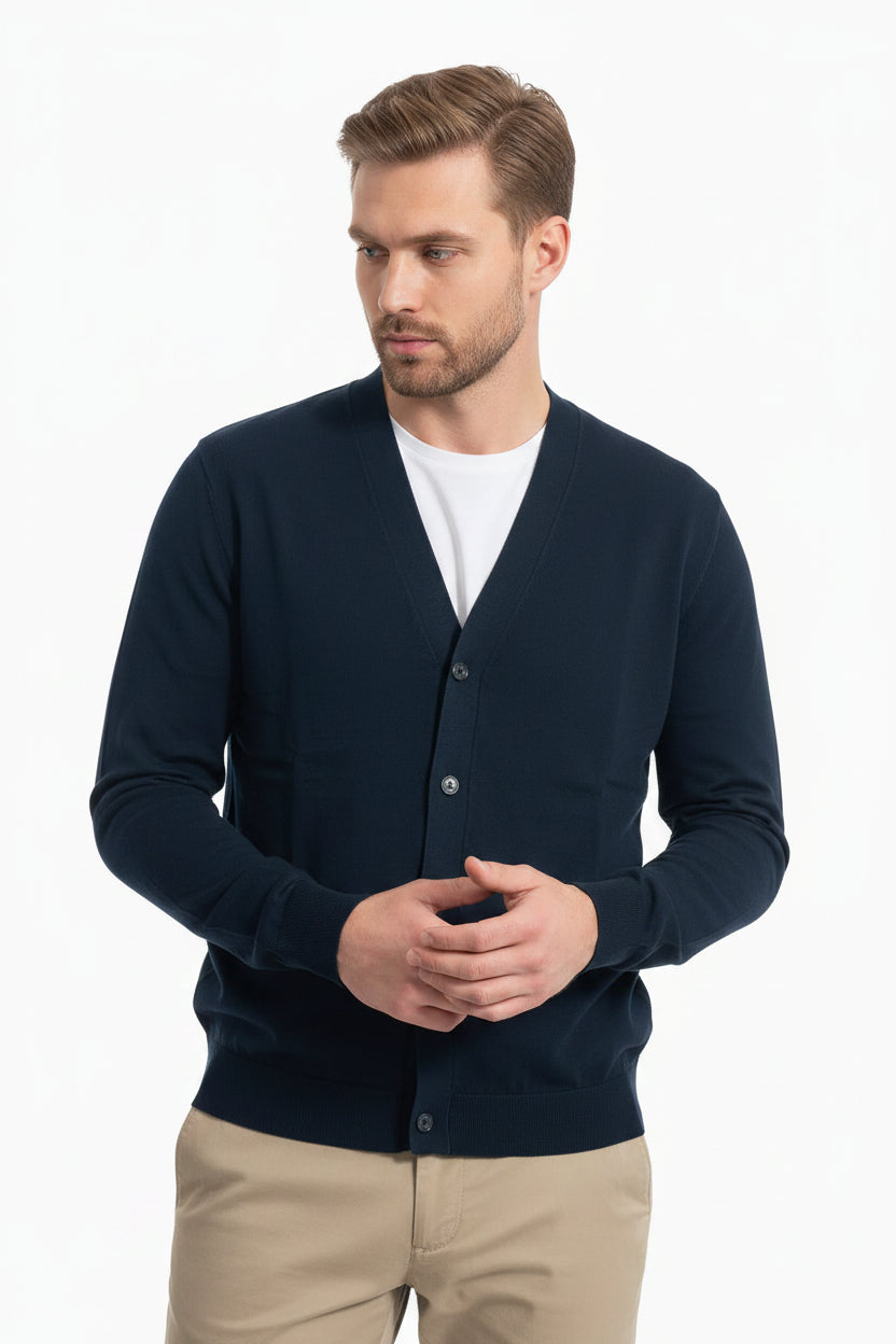 DIKTAT DK17-002 BLU NOTTE CARDIGAN COT FIN 14