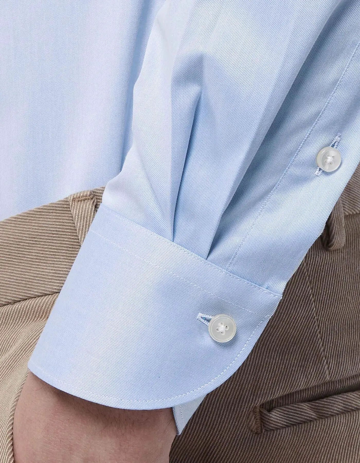 Camicia Uomo Xacus WF558 11805 Cielo 003 - Particolare Tessuto