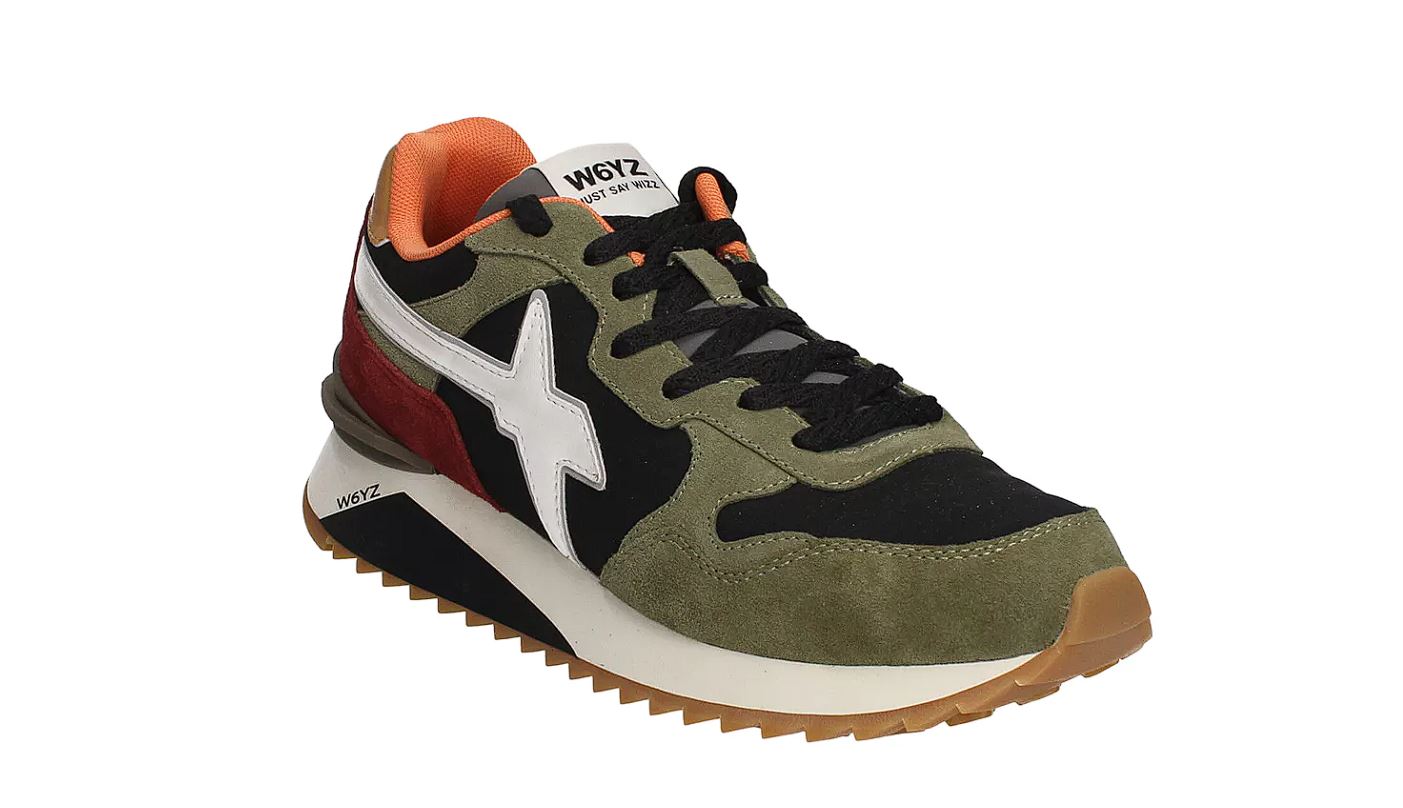 W6YZ YAK-M. 1F90  SNEAKER  MILITARE-BLACK-GRANATA