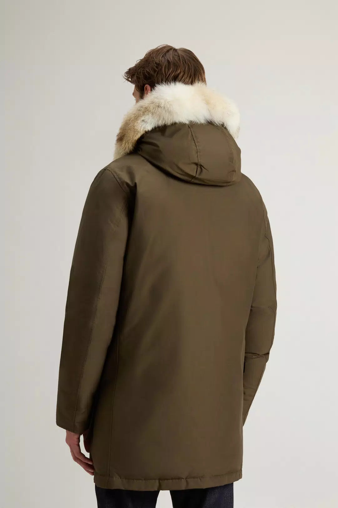 WOOLRICH CFWOOU0482MRUT0001 DAG TRENCH ARCTIC DETACHABLE FUR PARKA - Atelier Fratelli Carbè