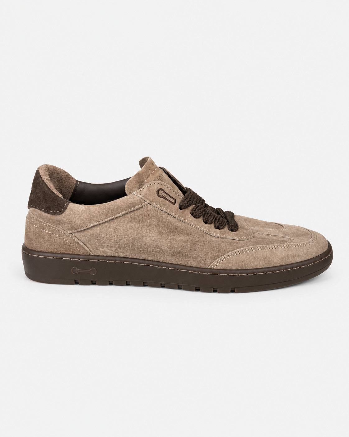 Sneaker Uomo PIUMHA PHU001 Taupe Marrone - Vista dall'alto e soletta