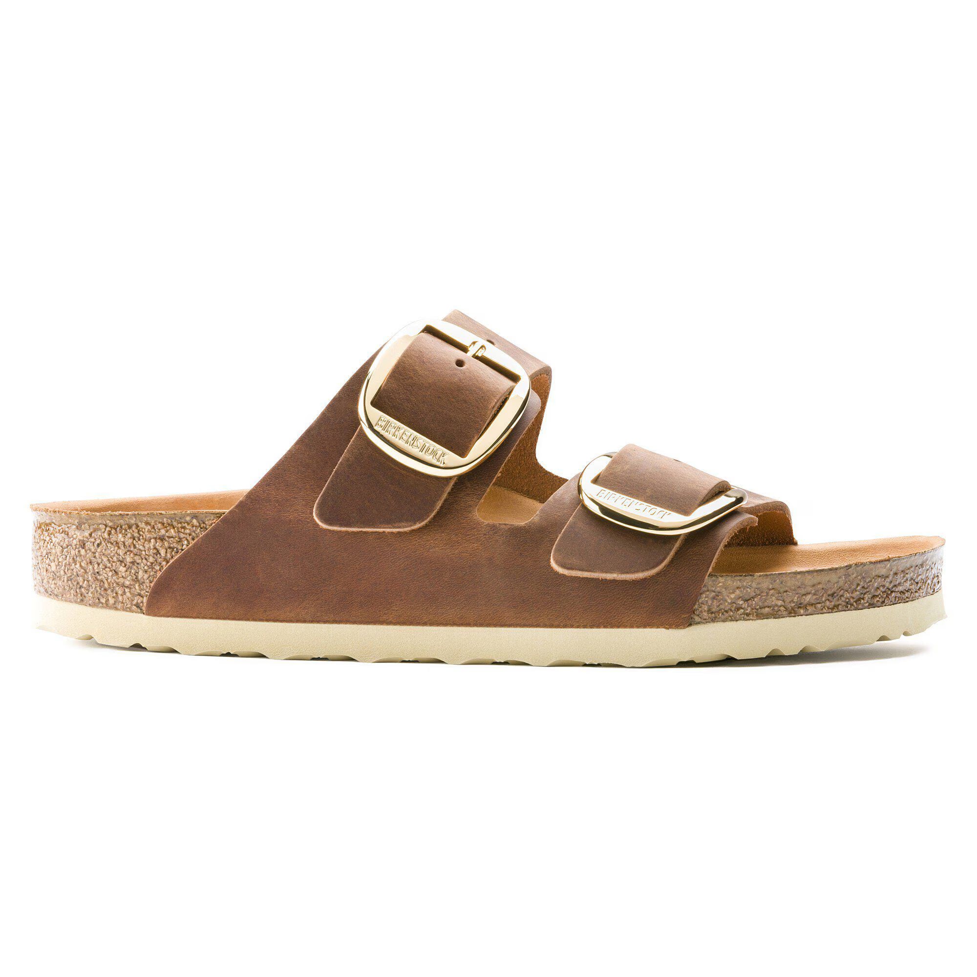 BIRKENSTOCK 1011073  SANDAL Arizona Big Buckle cognac Oiled Leather