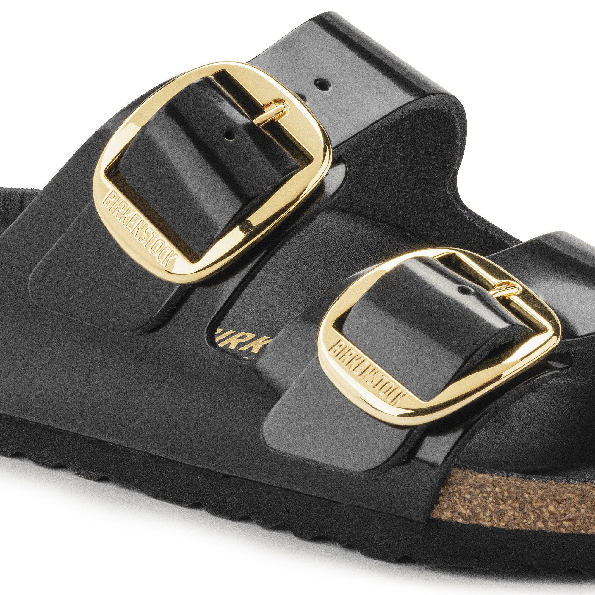 BIRKENSTOCK 1021476  SANDAL Arizona Big Buckle Hex Shine black