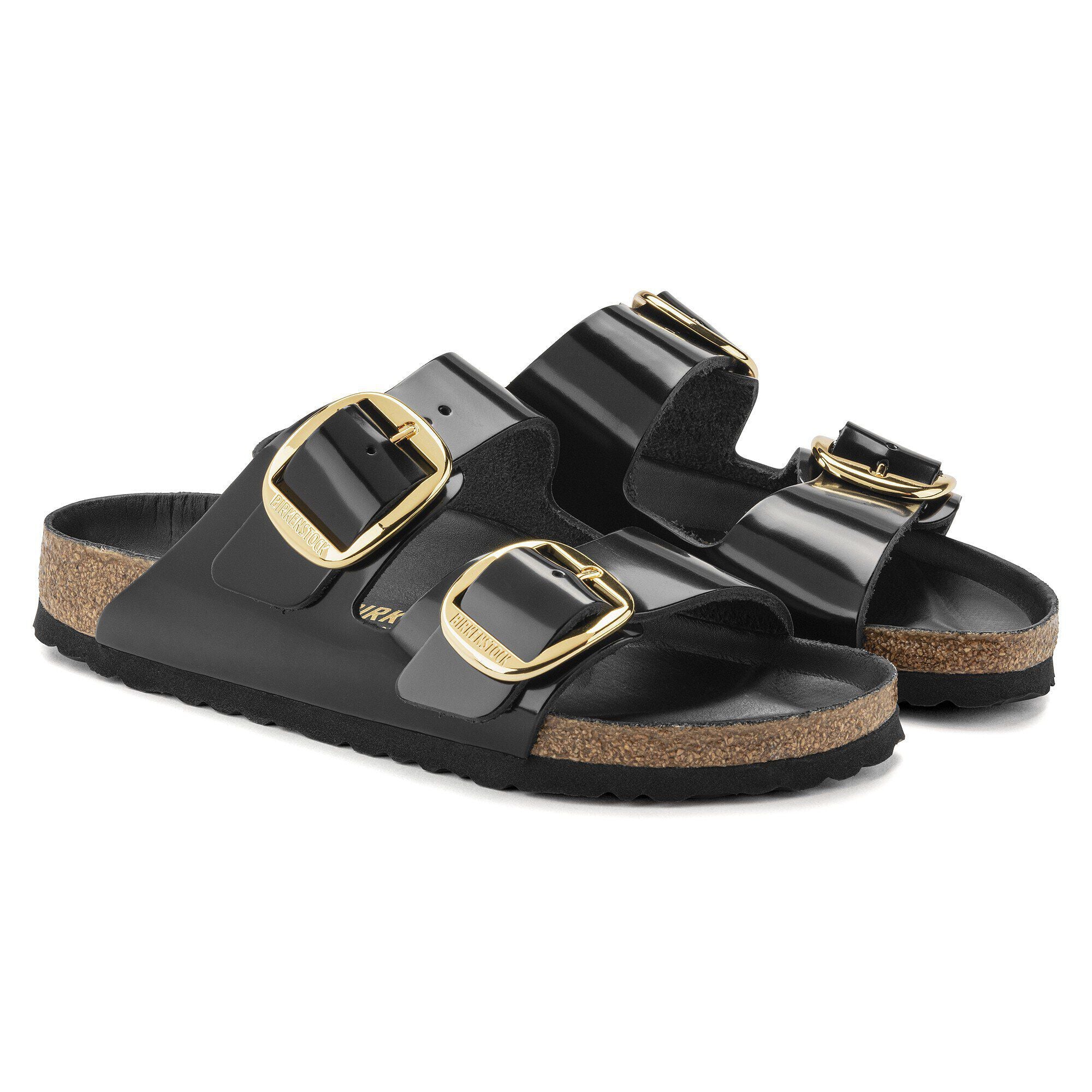 BIRKENSTOCK 1021476  SANDAL Arizona Big Buckle Hex Shine black