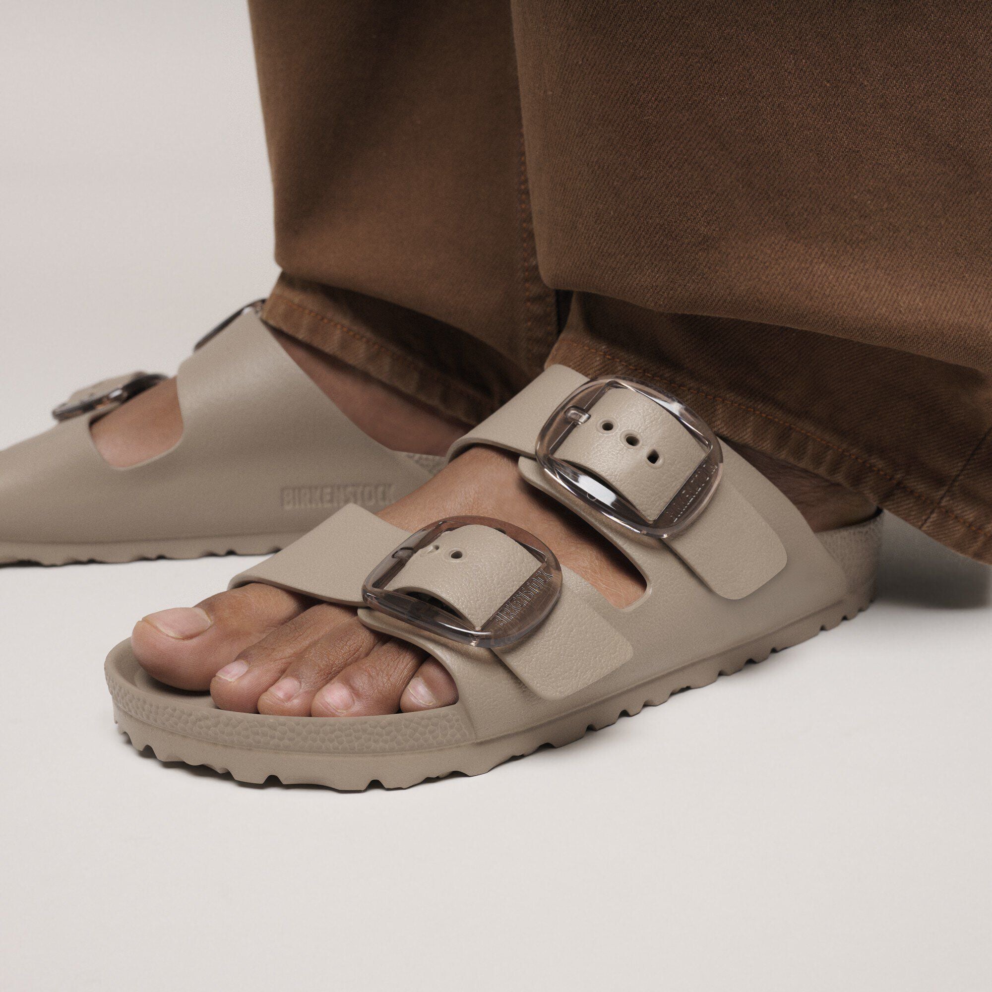 BIRKENSTOCK 1030389  SANDAL Arizona Big Buckle Eva Gray Taupe