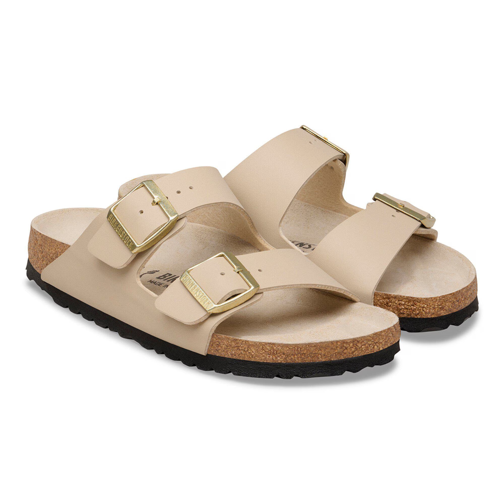 BIRKENSTOCK 1031438  SANDAL Arizona triples sandcastle oyster Birko Flor