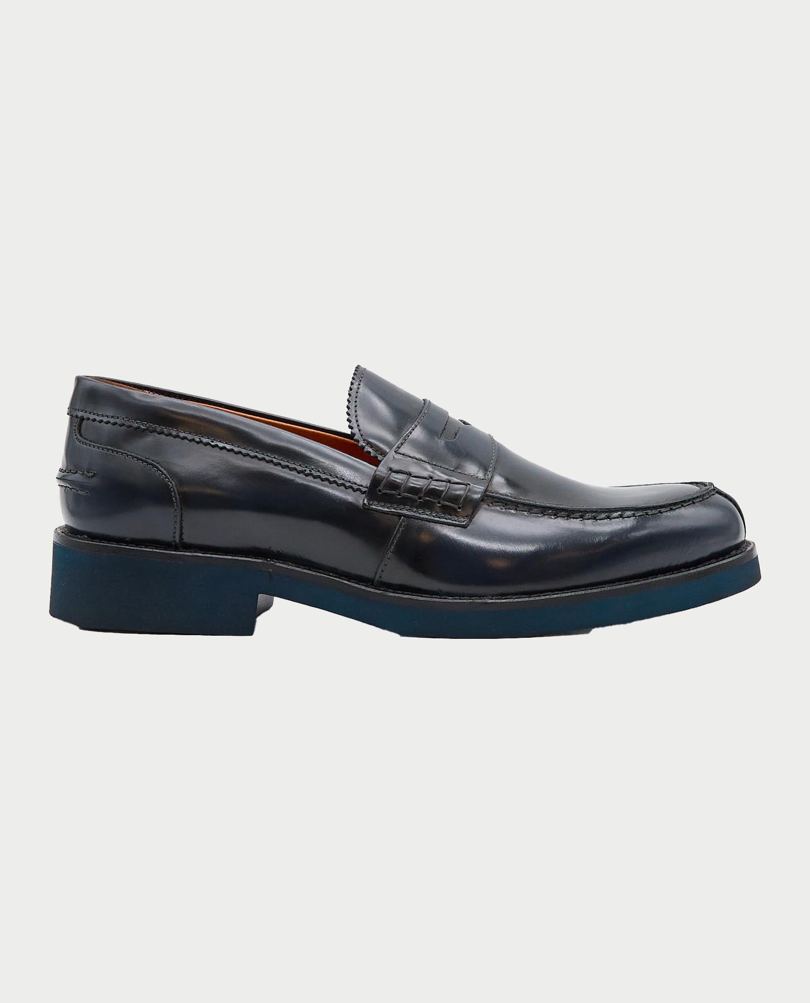 EXTON 2102  LOAFER College Abrasivato Blu