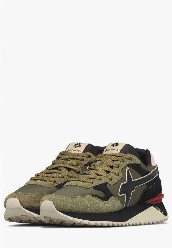 W6YZ YAK-M 1F58 SNEAKER MILITARE-BEIGE-BLACK by W6YZ