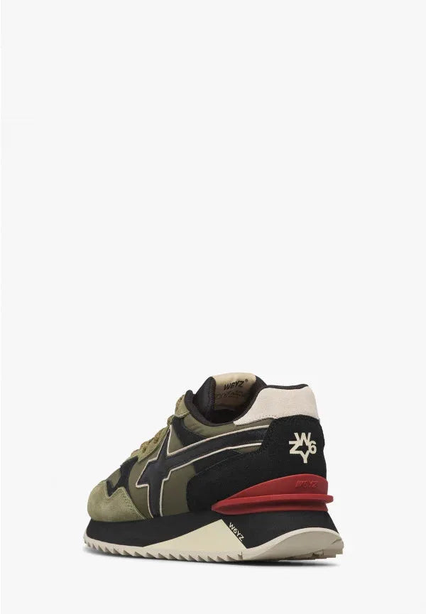 W6YZ YAK-M 1F58 SNEAKER MILITARE-BEIGE-BLACK by W6YZ