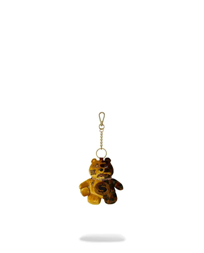 SPRAYGROUND K9593  KEYCHAIN SIP GOLD DRIP BEAR
