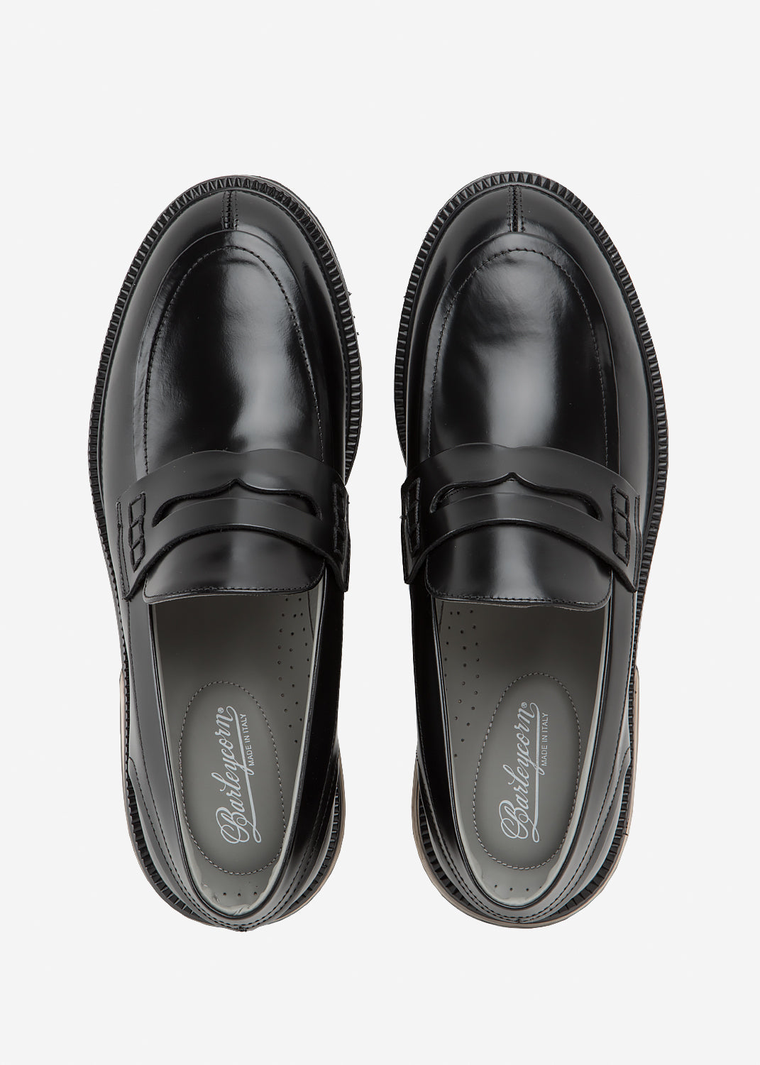 BARLEYCORN UW20A8890MBC00KB Air Mocassin Black Leather
