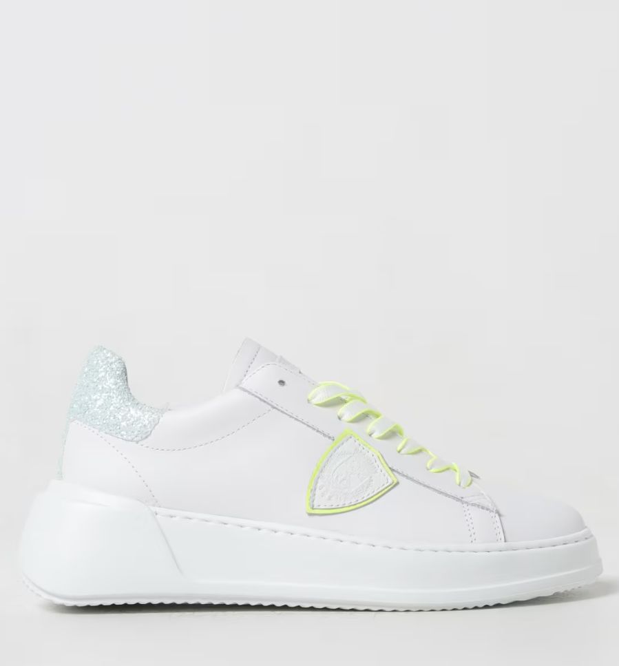 PHILIPPE MODEL BJLD VJ01 Sneaker bassa Tres Temple - bianco e turchese