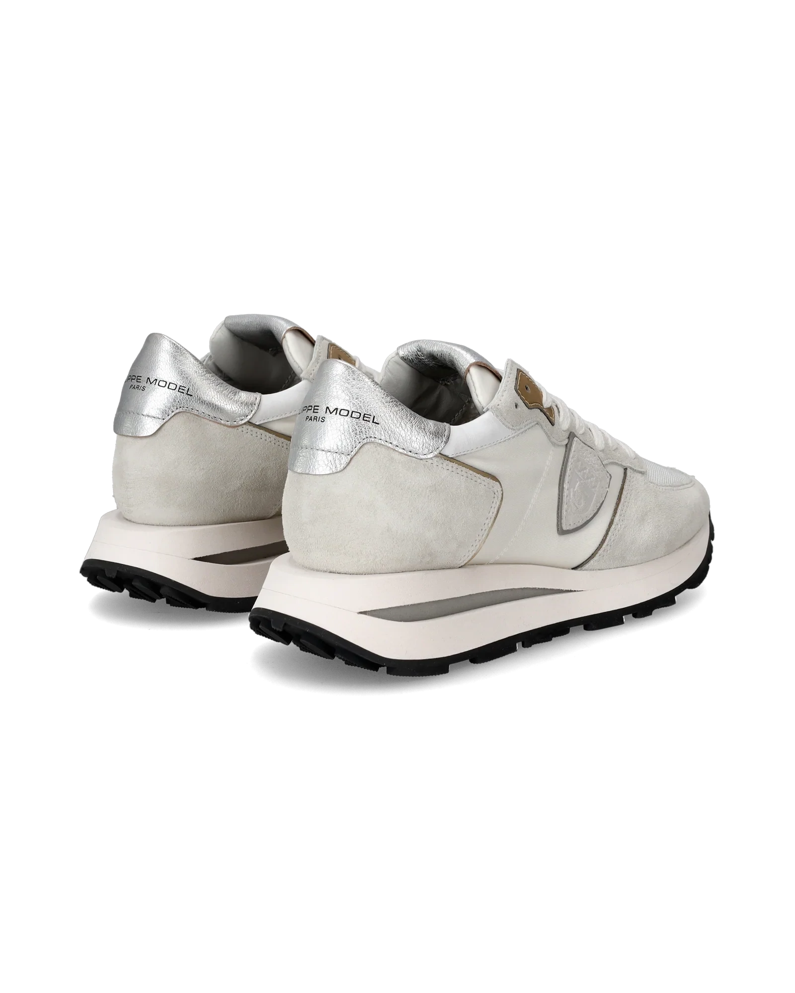 PHILIPPE MODEL TKLD W003 Sneaker basse Tropez Haute donna - bianco e argento