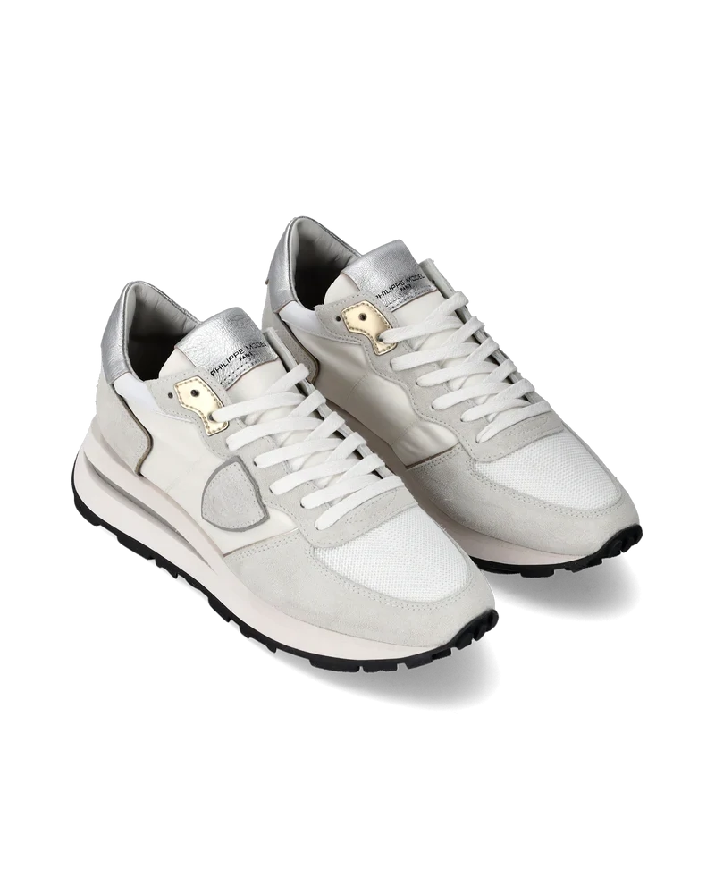 PHILIPPE MODEL TKLD W003 Sneaker basse Tropez Haute donna - bianco e argento