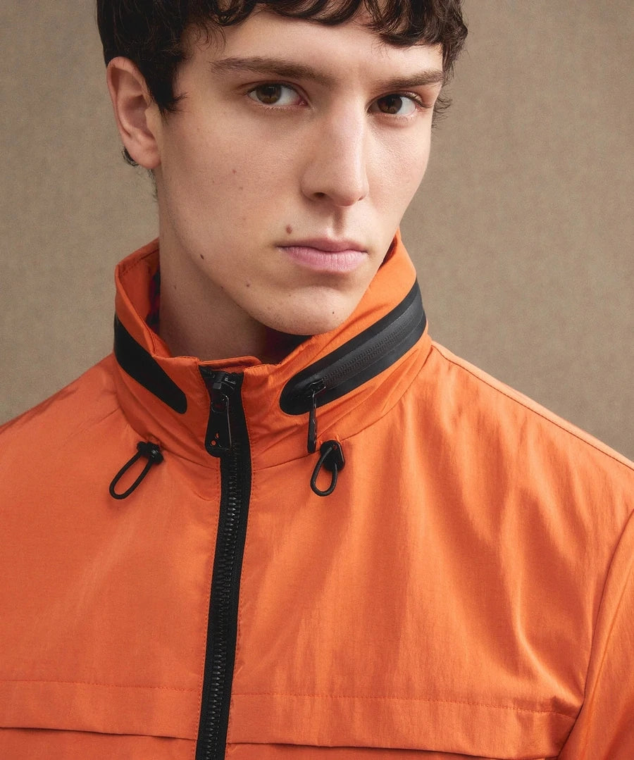 PEUTEREY SKANOR BOMBER IN NYLON CON CAPPUCCIO ESTRAIBILE