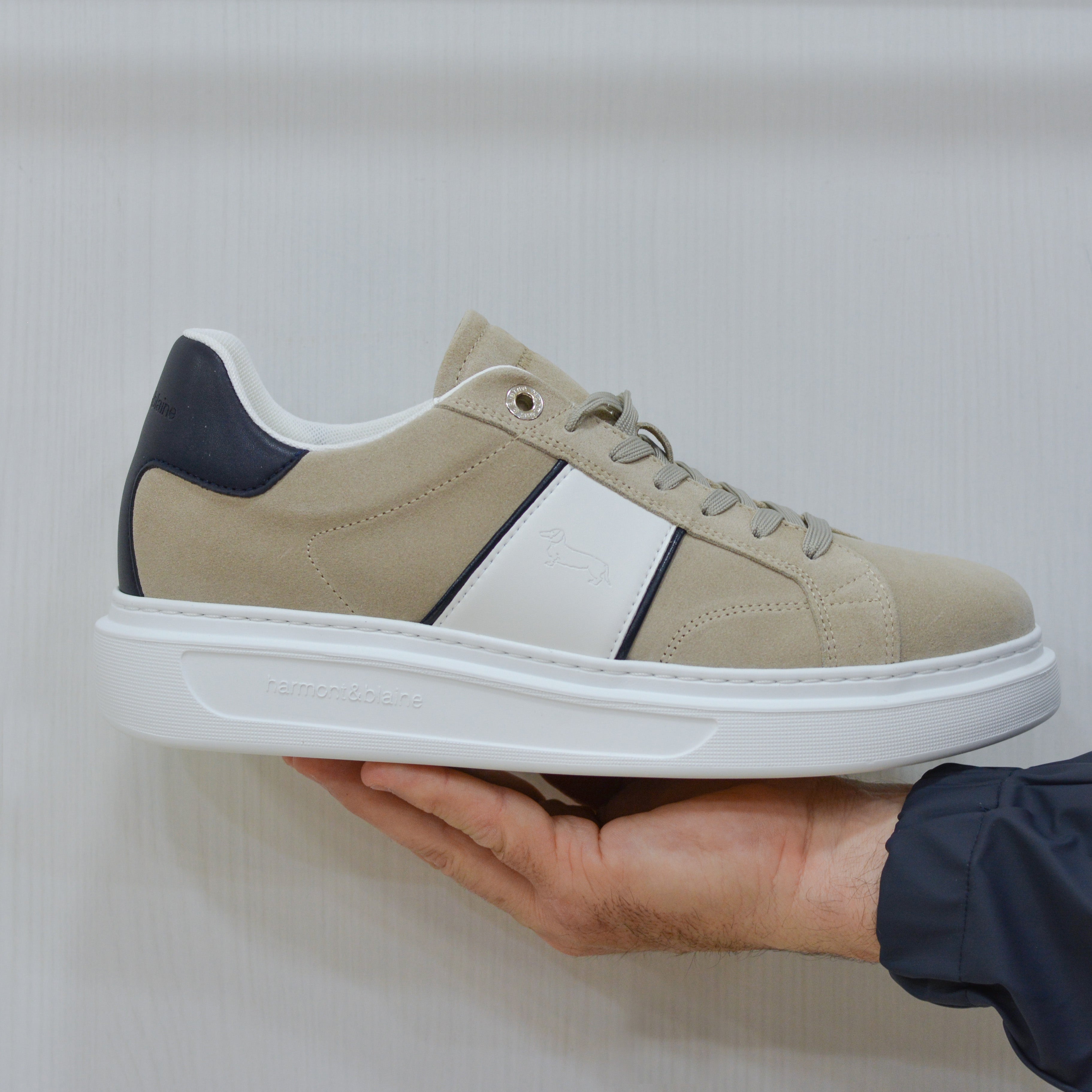 HARMONT&BLAINE EFM241.023 6190 SNEAKERS CAMOSCIO