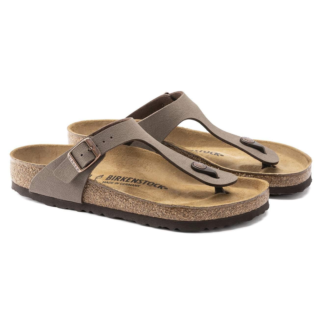 Sandali infradito uomo donna beige in pelle con plantare ergonomico e suola in sughero
