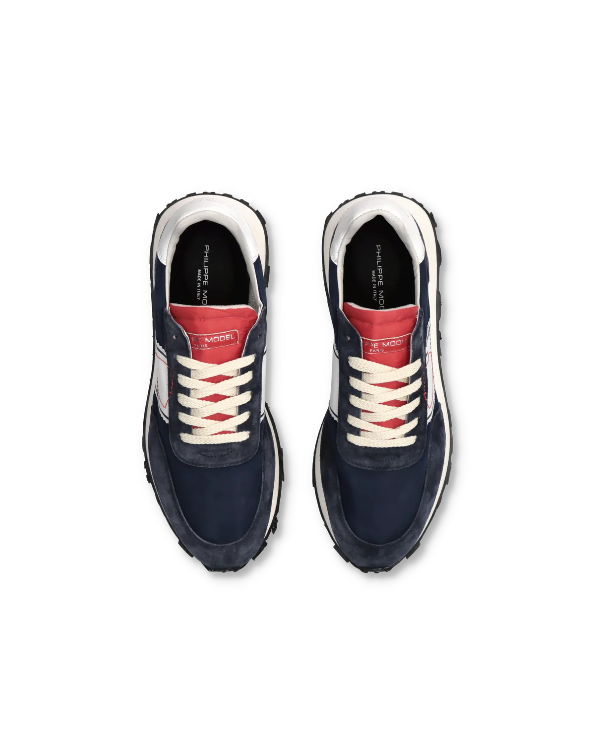 PHILIPPE MODEL TILU WP01 Sneaker Running Tour Uomo, Blu e Bianco
