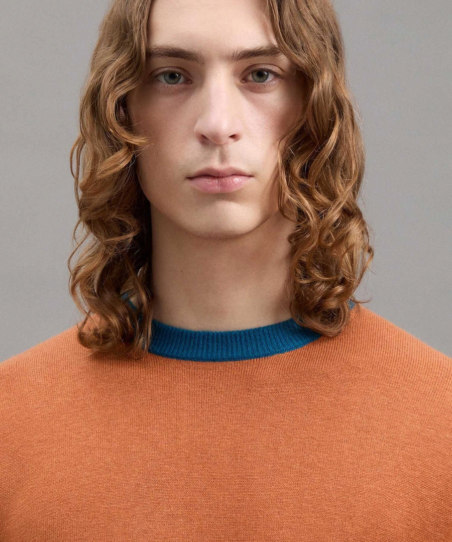 PEUTEREY NEW MARLON  Pullover In Tricot Misto Lana Con Dettagli A Contrasto