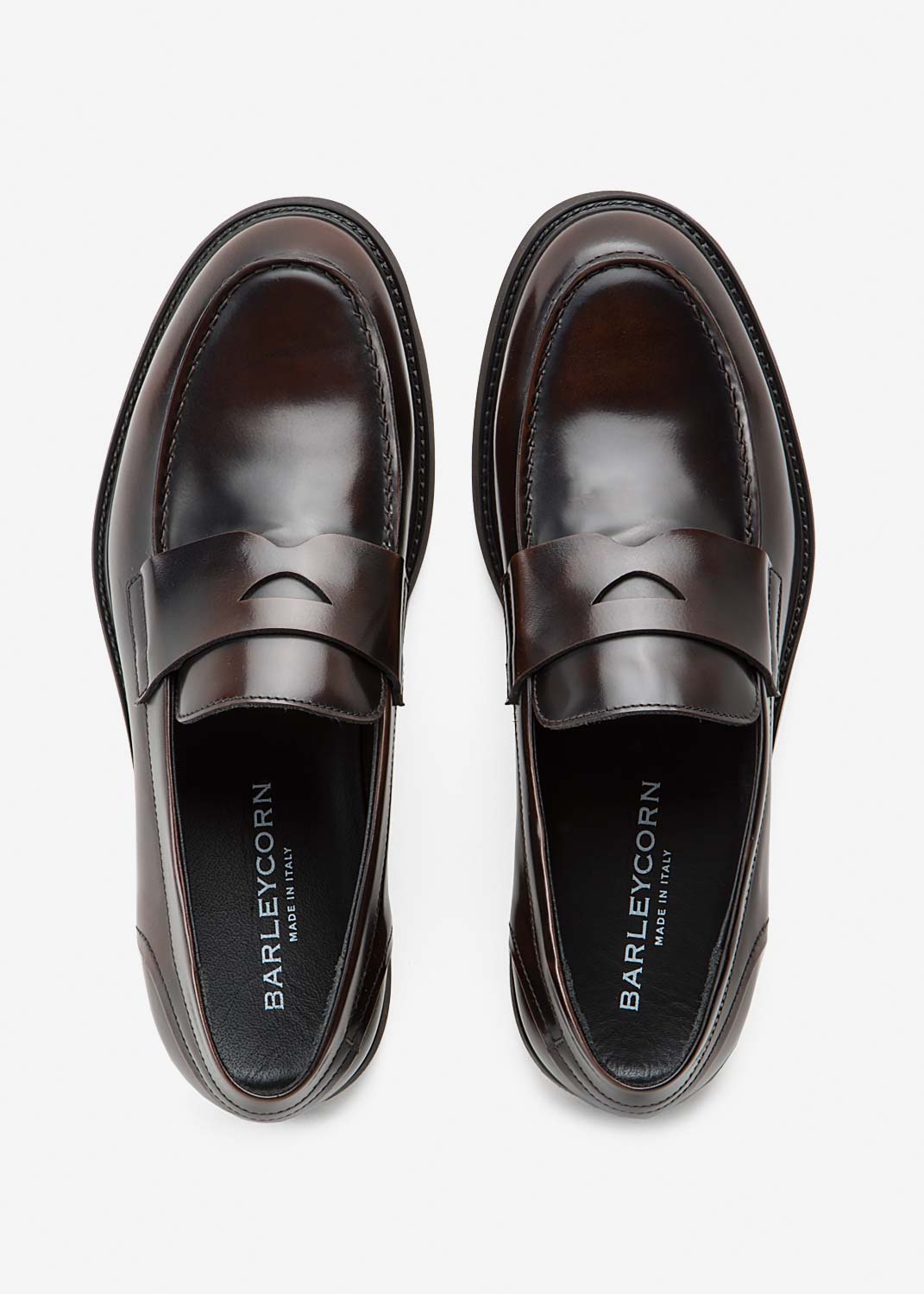 BARLEYCORN Sleek Moccasin Brown Leather