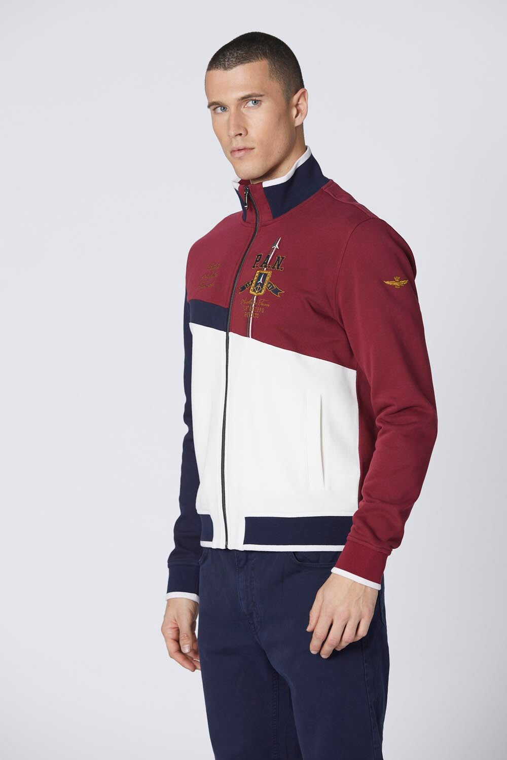 AERONAUTICA MILITARE Felpa Centro Sportivo in cotone