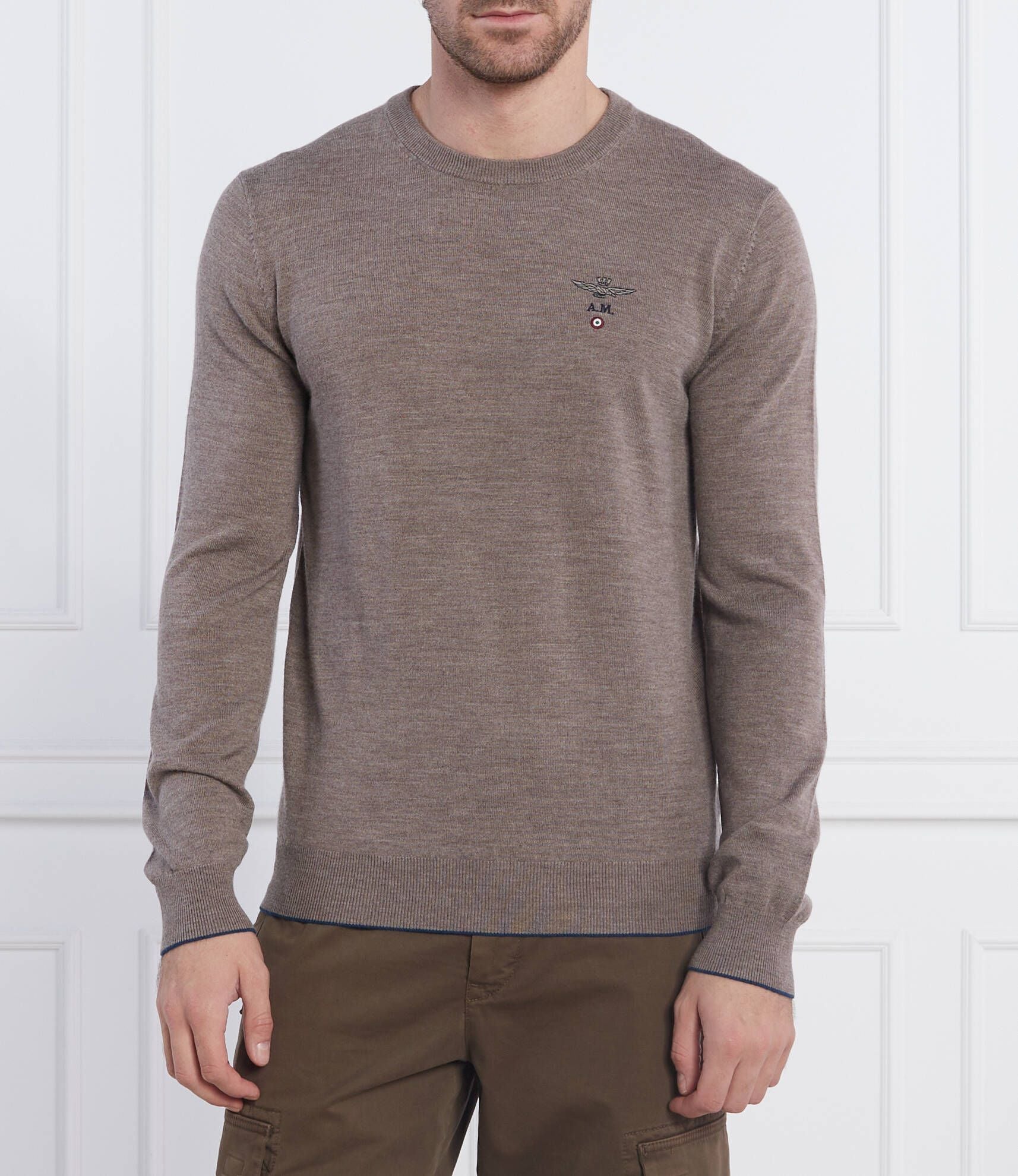 AERONAUTICA MILITARE MA1388L415 17264 MAGLIA MERINOS