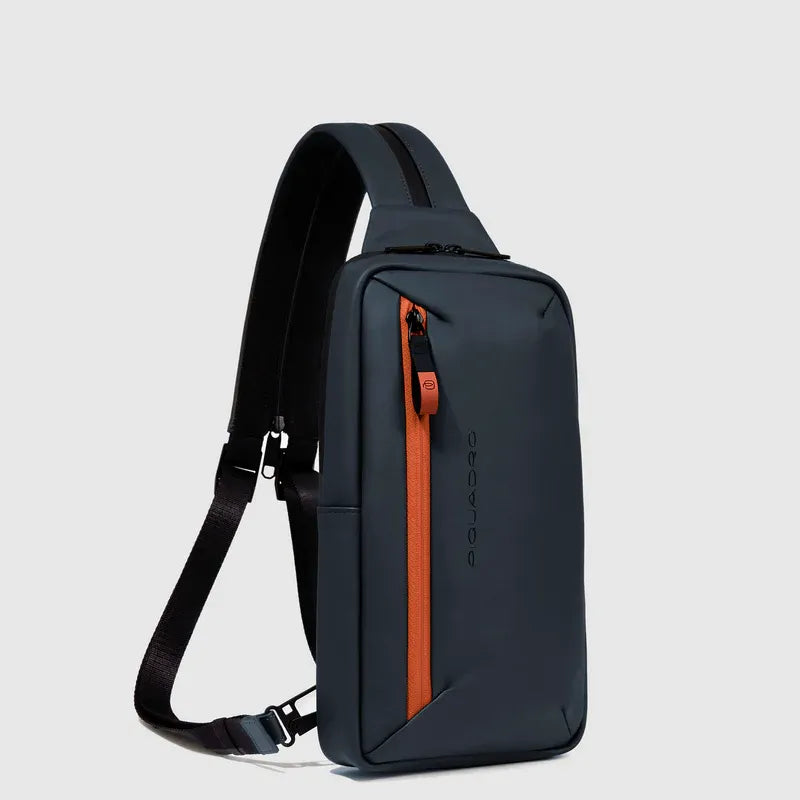 PIQUADRO Zaino monospalla resistente all'acqua - OS - BLU