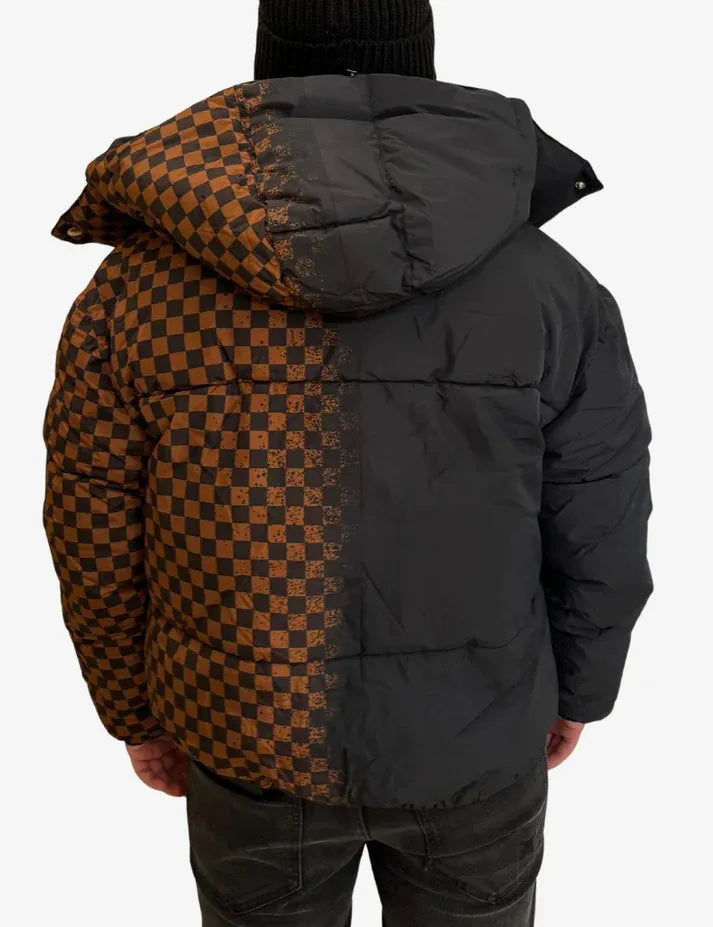 SPRAYGROUND SP682 BLACK SPRAY SHARKS PARIS bOMBER PIUMINO