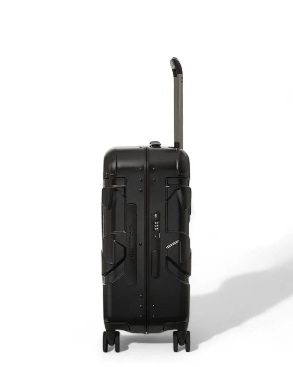 SPRAYGROUND CL241 HALF SPRITZ BLACK/GREY CHECK CARRY-ON LUGGAGE