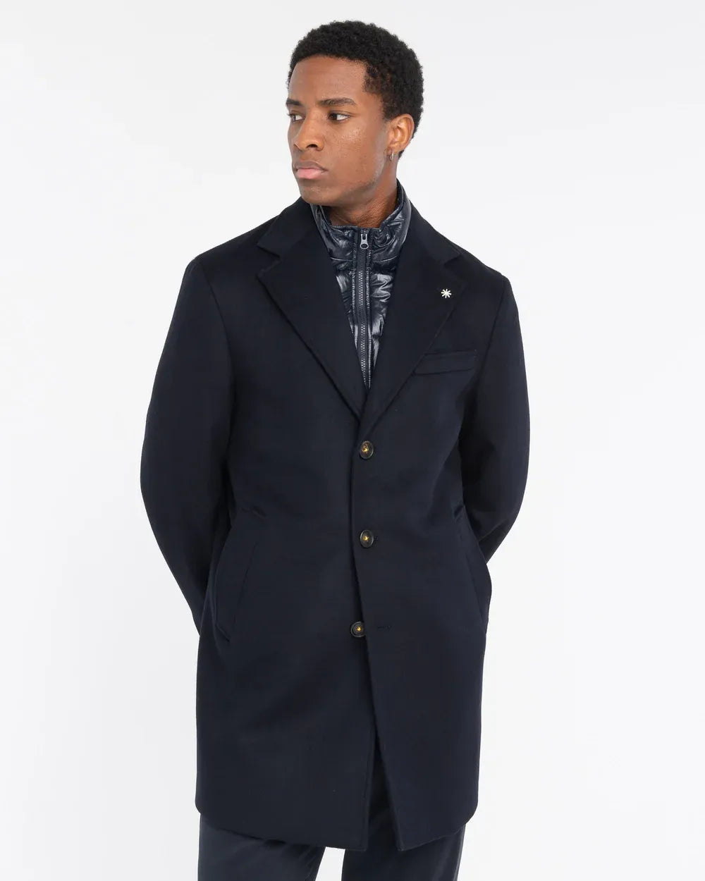 MANUEL RITZ 3732C4548C 97 CAPPOTTO CON PETTORINA STACCABILE