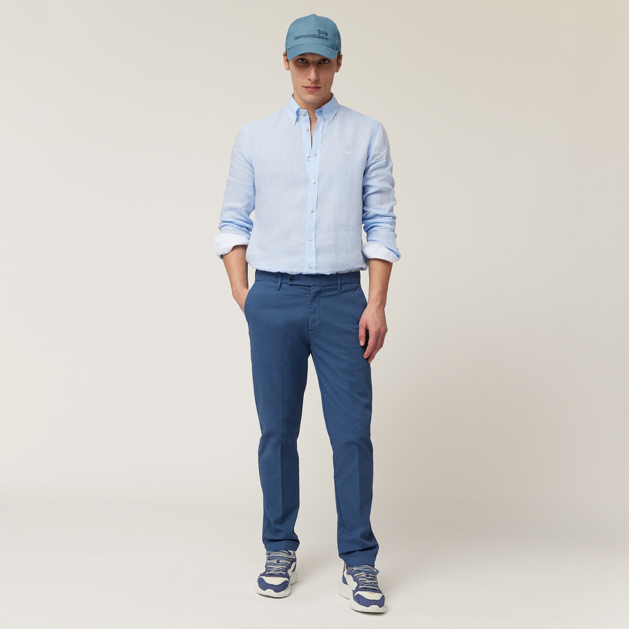 Harmont&Blaine CRN014010883B 810 CAMICIA 2 TES CONTRASTI INTERNI