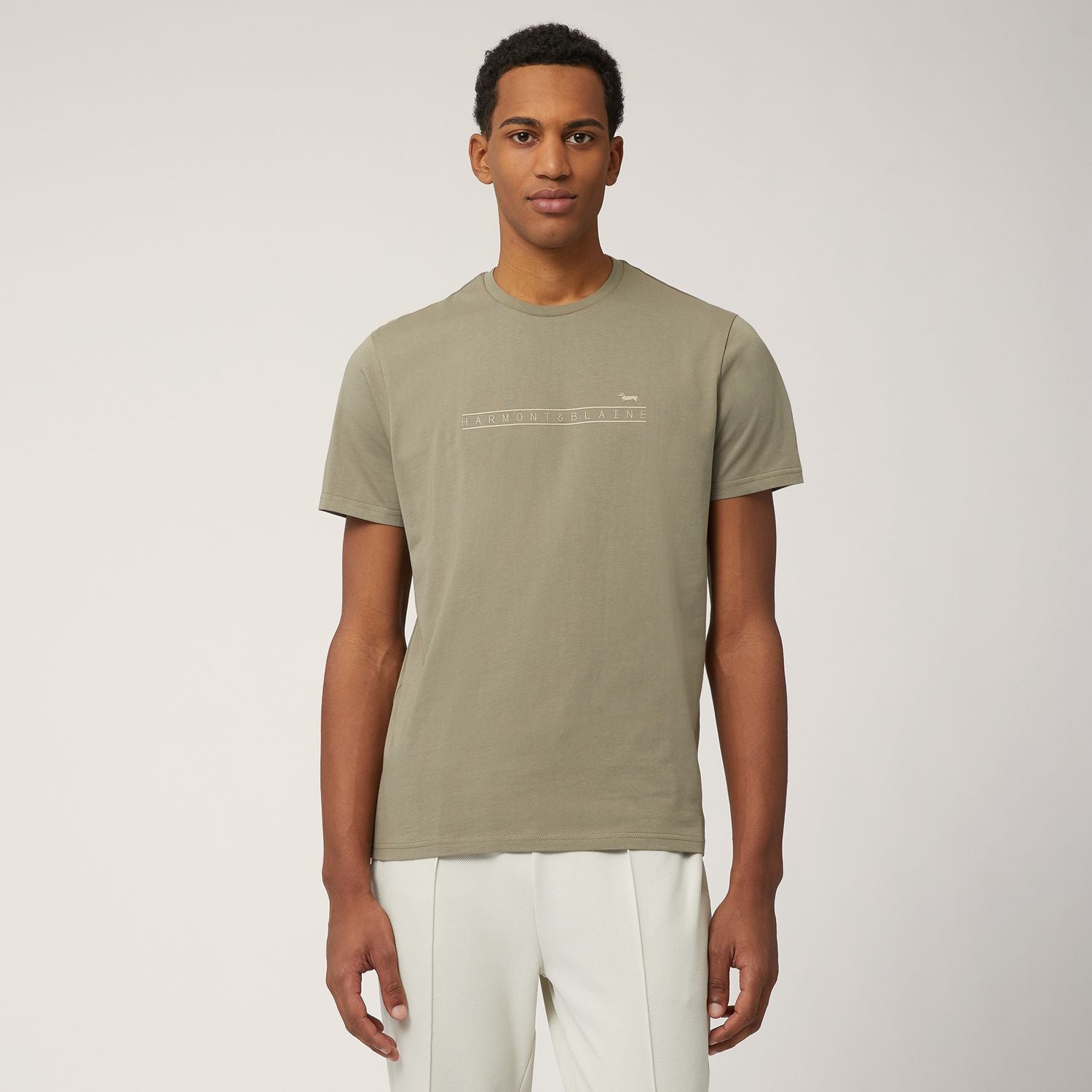 Harmont&Blaine IRN248021824 629 T SHIRT LOGO STAMPATO