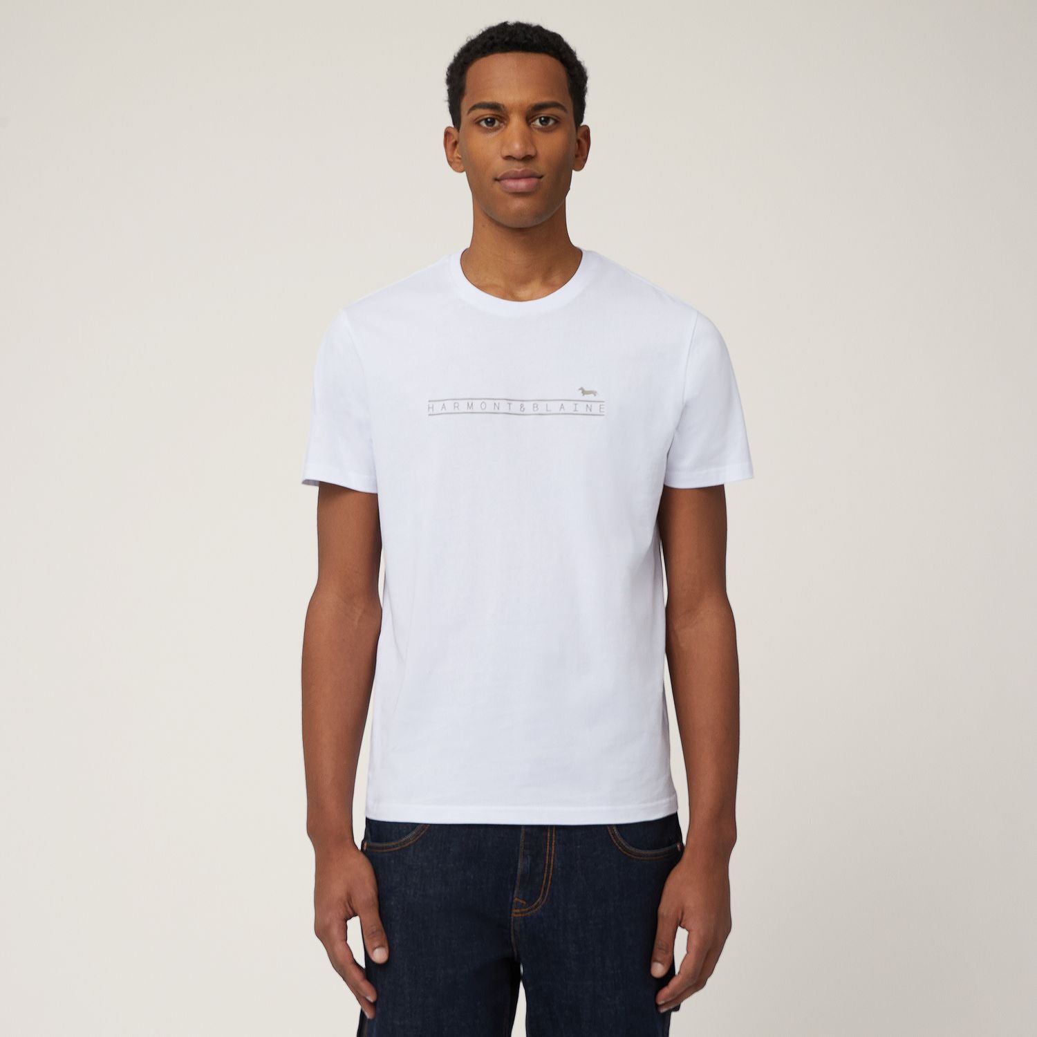 Harmont&Blaine IRN248021824 100 T SHIRT LOGO STAMPATO