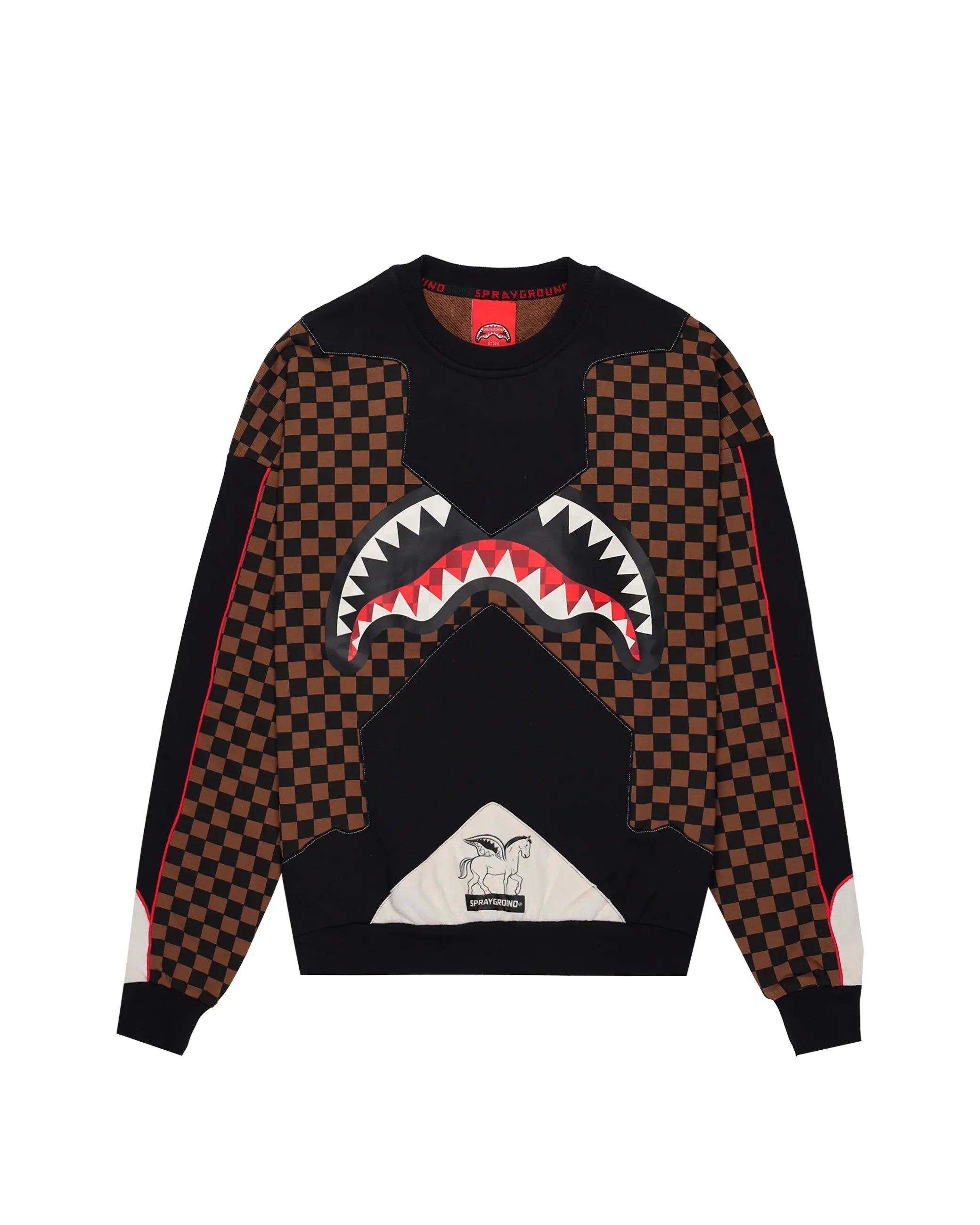 SPRAYGROUND SP691EBRWM TRIPLE CREWNECK