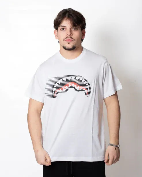 SPRAYGROUND SP721WHT FASTEST SHARK REGULAR T-SHIRT