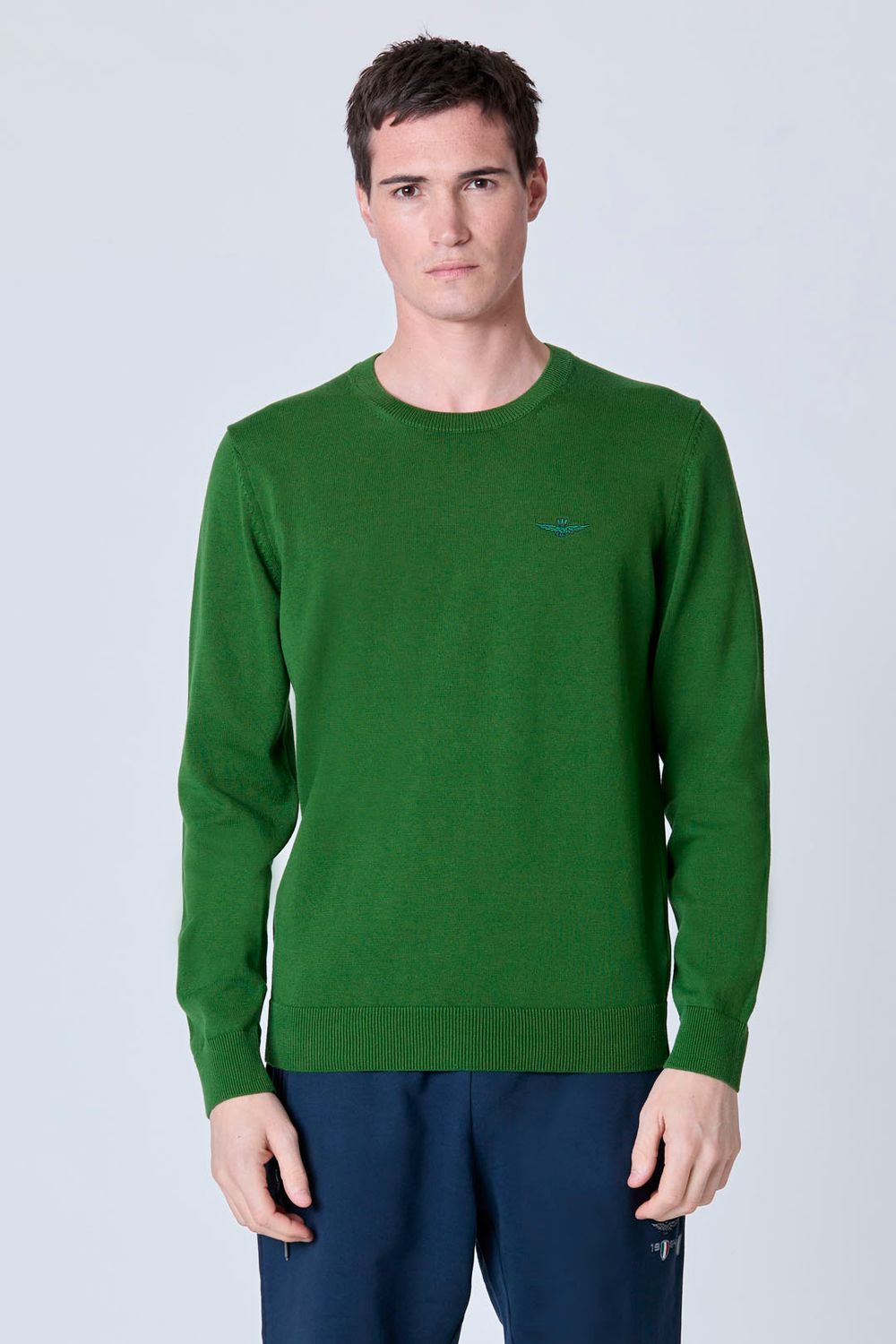 AERONAUTICA MILITARE MAGLIA GIROCOLLO IN COTONE