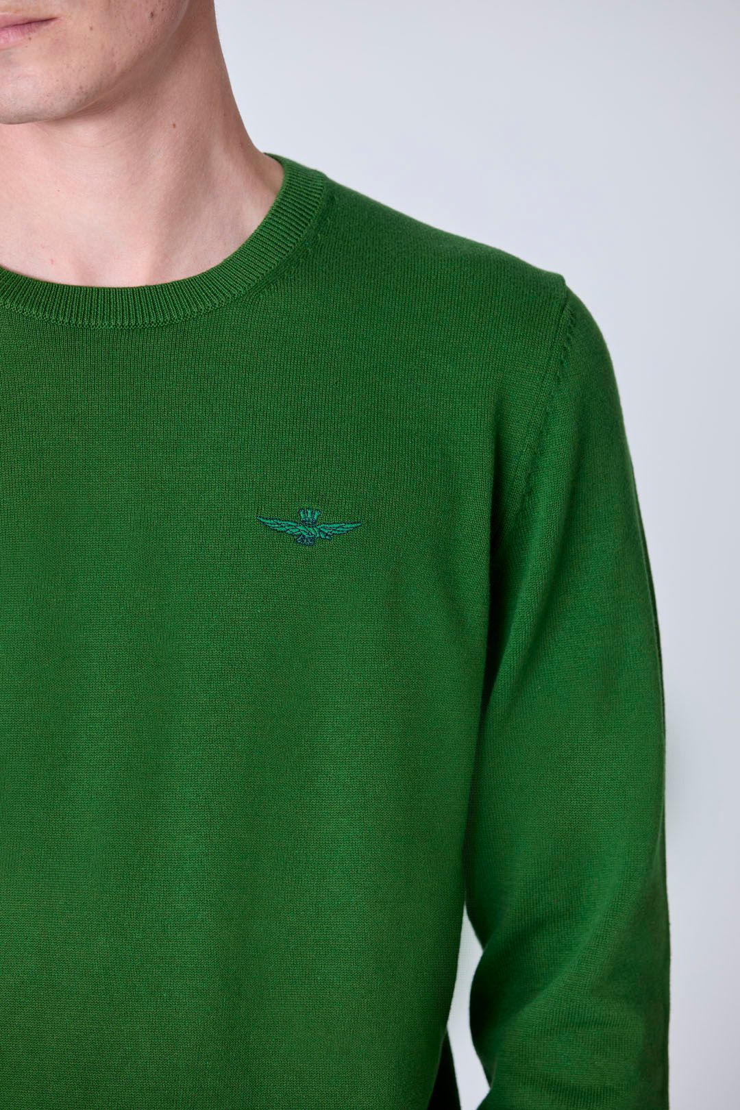 AERONAUTICA MILITARE MAGLIA GIROCOLLO IN COTONE