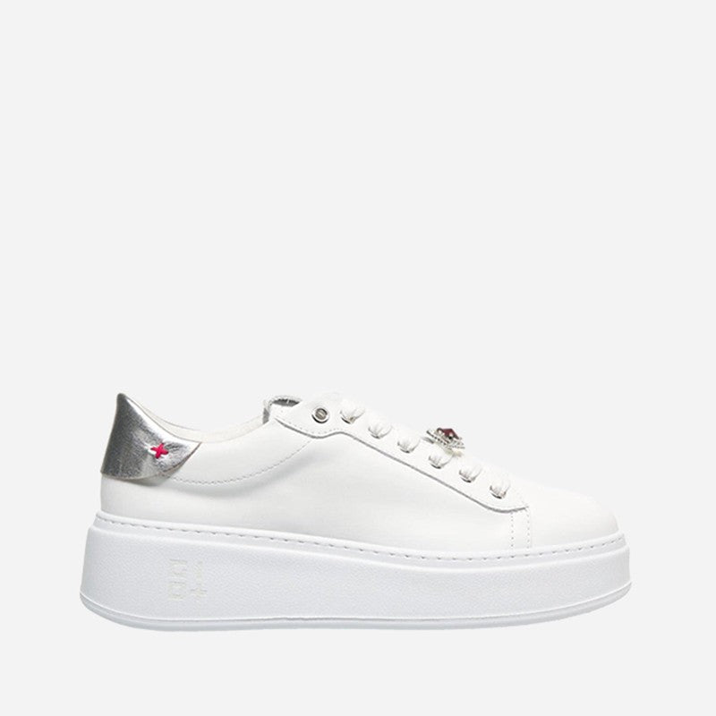 GIO+ PIA348A SNEAKER COMBI WHITE /ARGENTO - Atelier Fratelli Carbè