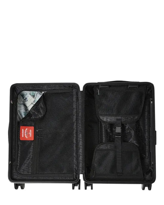 SPRAYGROUND CL257 PEEKING CHARACTER CHECK CARRY ON LUGGAGE
