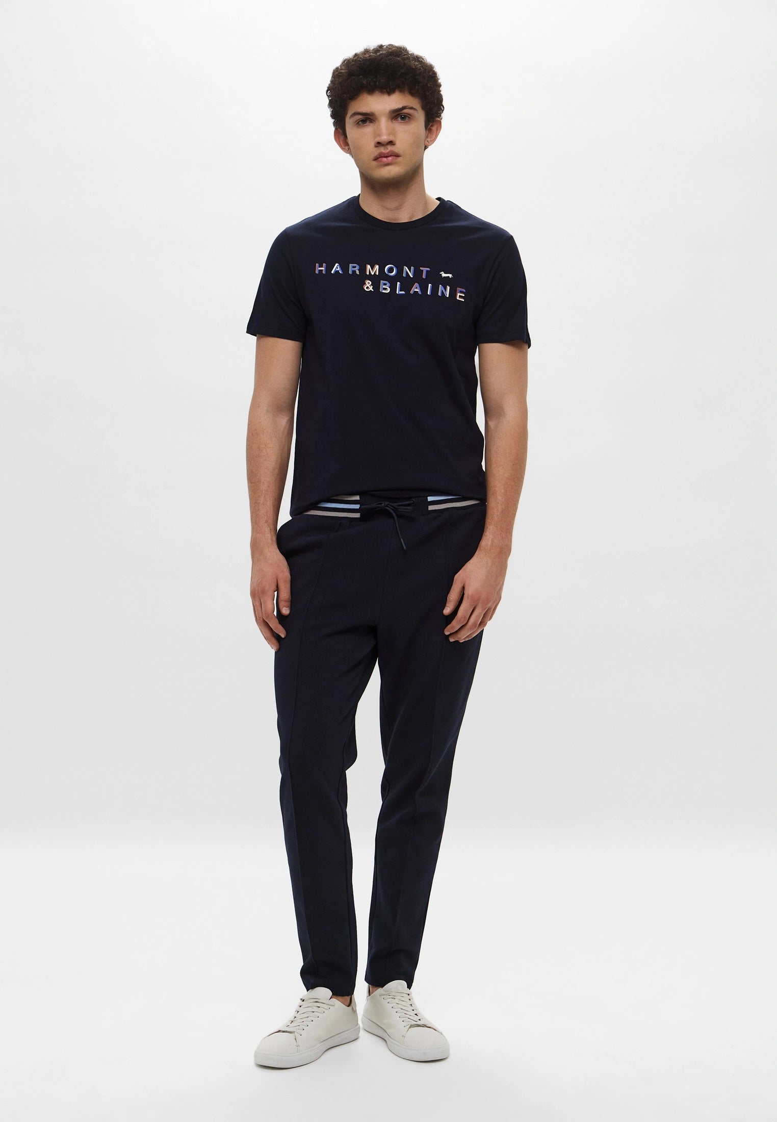Harmont&Blaine IRN249021824 801 T SHIRT LOGO STAMPATO