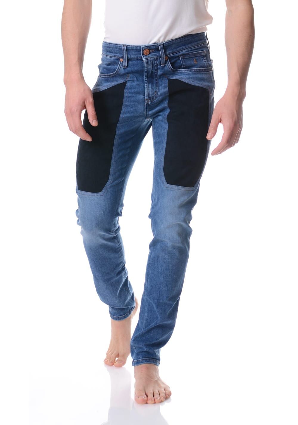 JECKERSON PA077JOHN002 DNDTFDENI021 D071D  JEANS DENIM STONE W ALCANTARA  BLU