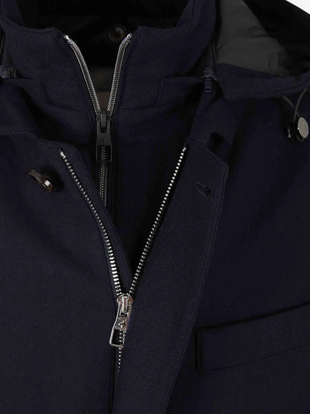 Cappotto Montecore F11MUCX 740-185 - Vista laterale, colore Dark Blue