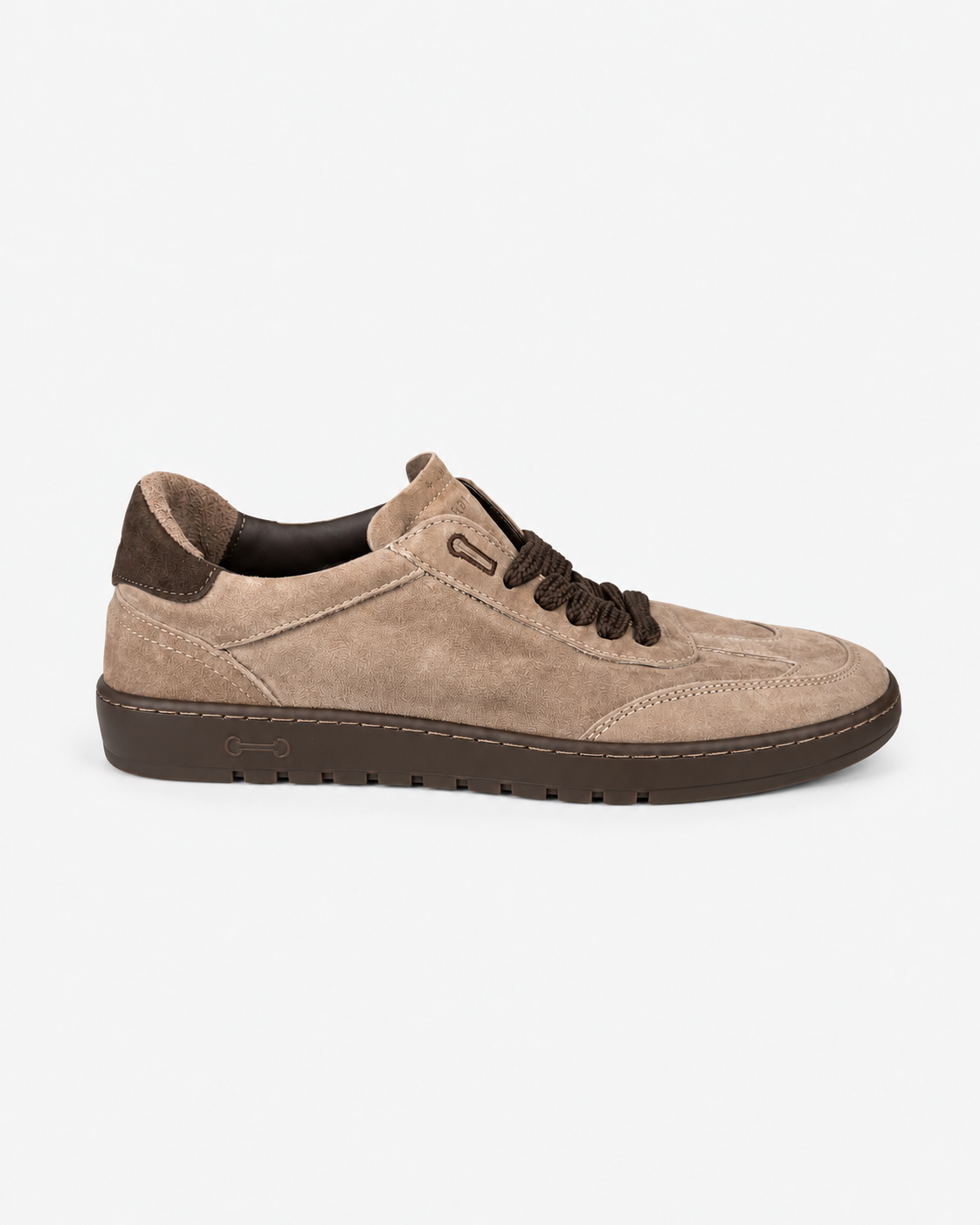 Sneaker Uomo PIUMHA PHU001 Taupe Marrone - Vista laterale