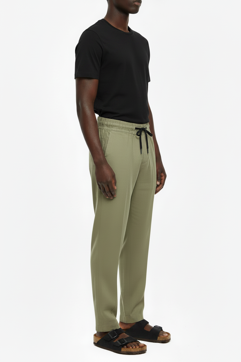 DESIGNERS01 ME2631  TROUSER PANTLACCIO CON ELASTICO