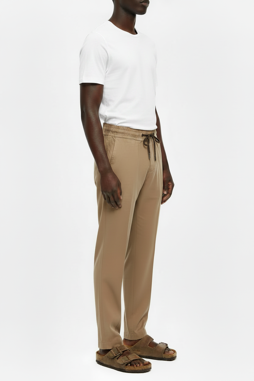 DESIGNERS01 ME2631  TROUSER PANTLACCIO CON ELASTICO