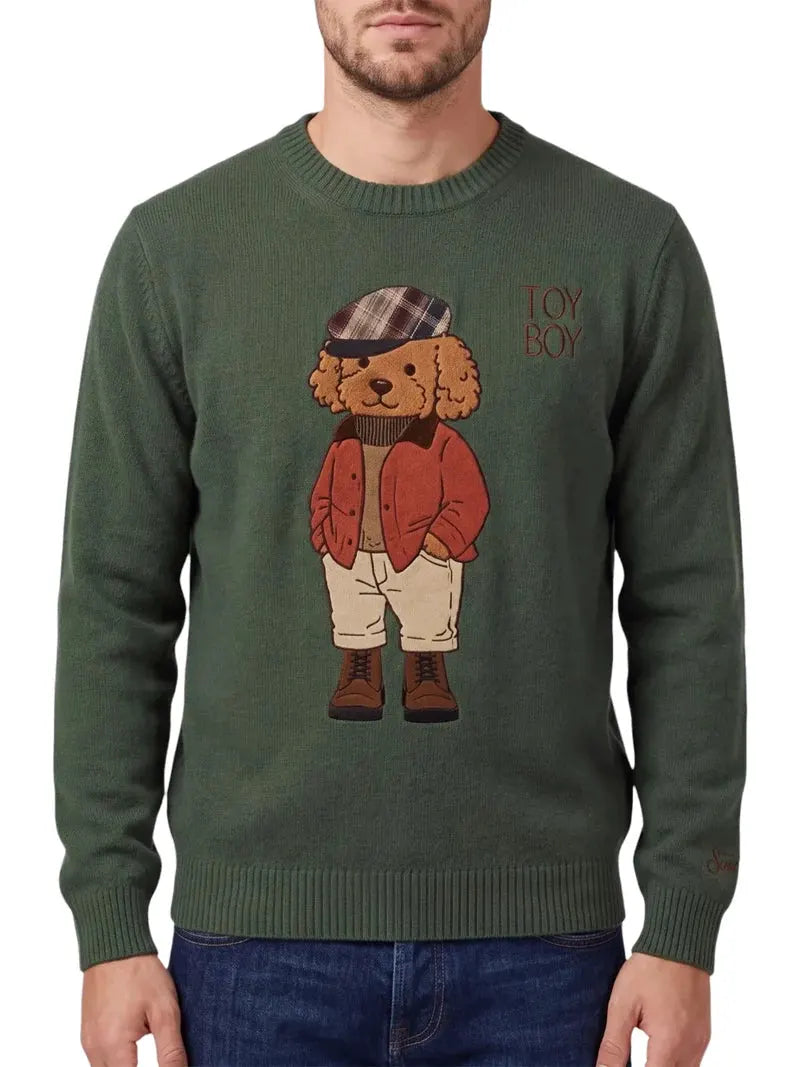 SAINT BARTH HERON HER0001 / 00902M SWEATER COUNTRY POODLE 52M PATCH by SAINT BARTH