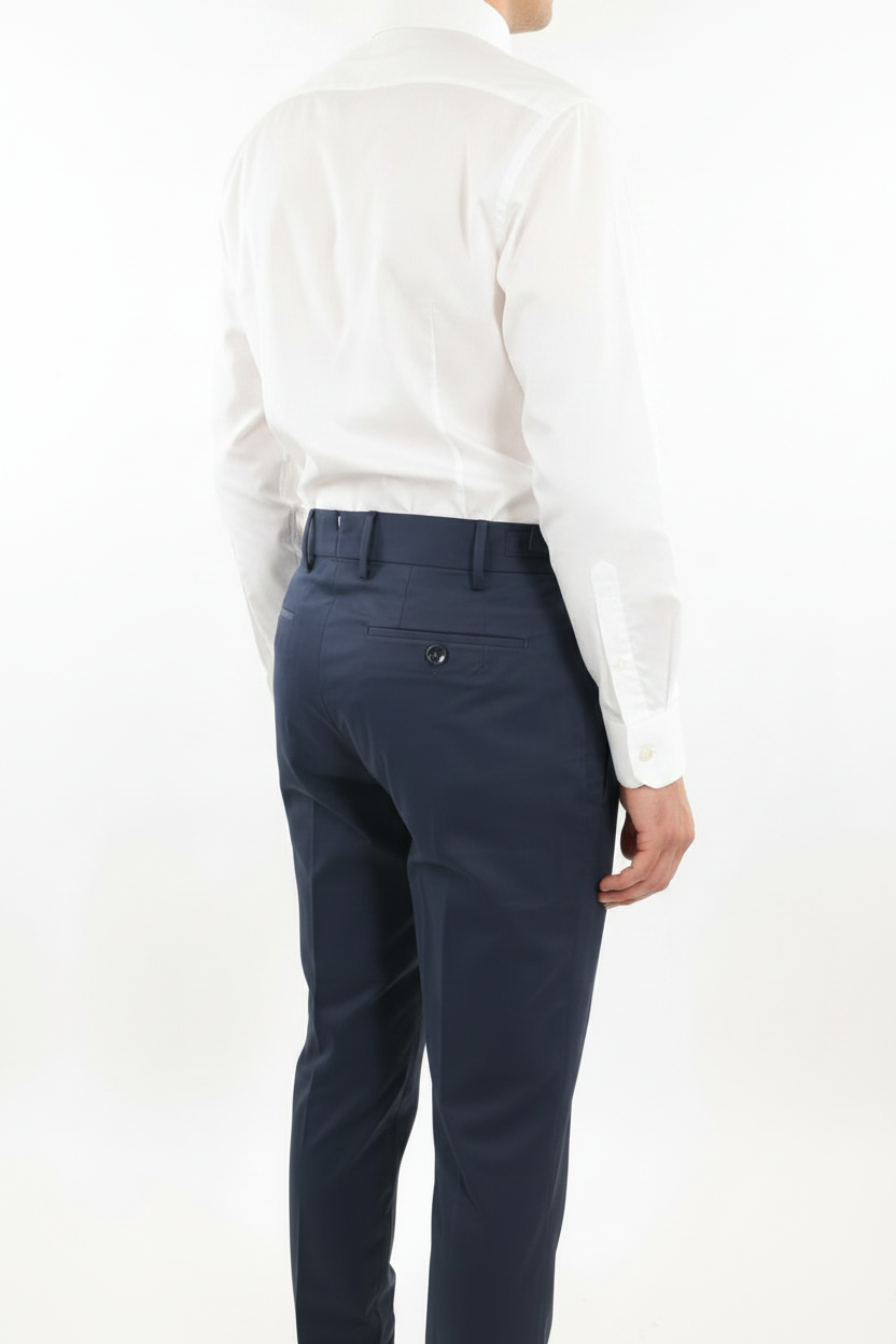 BERWICH MORELLO CRASOSILK BLUE TROUSER TX AMERICA