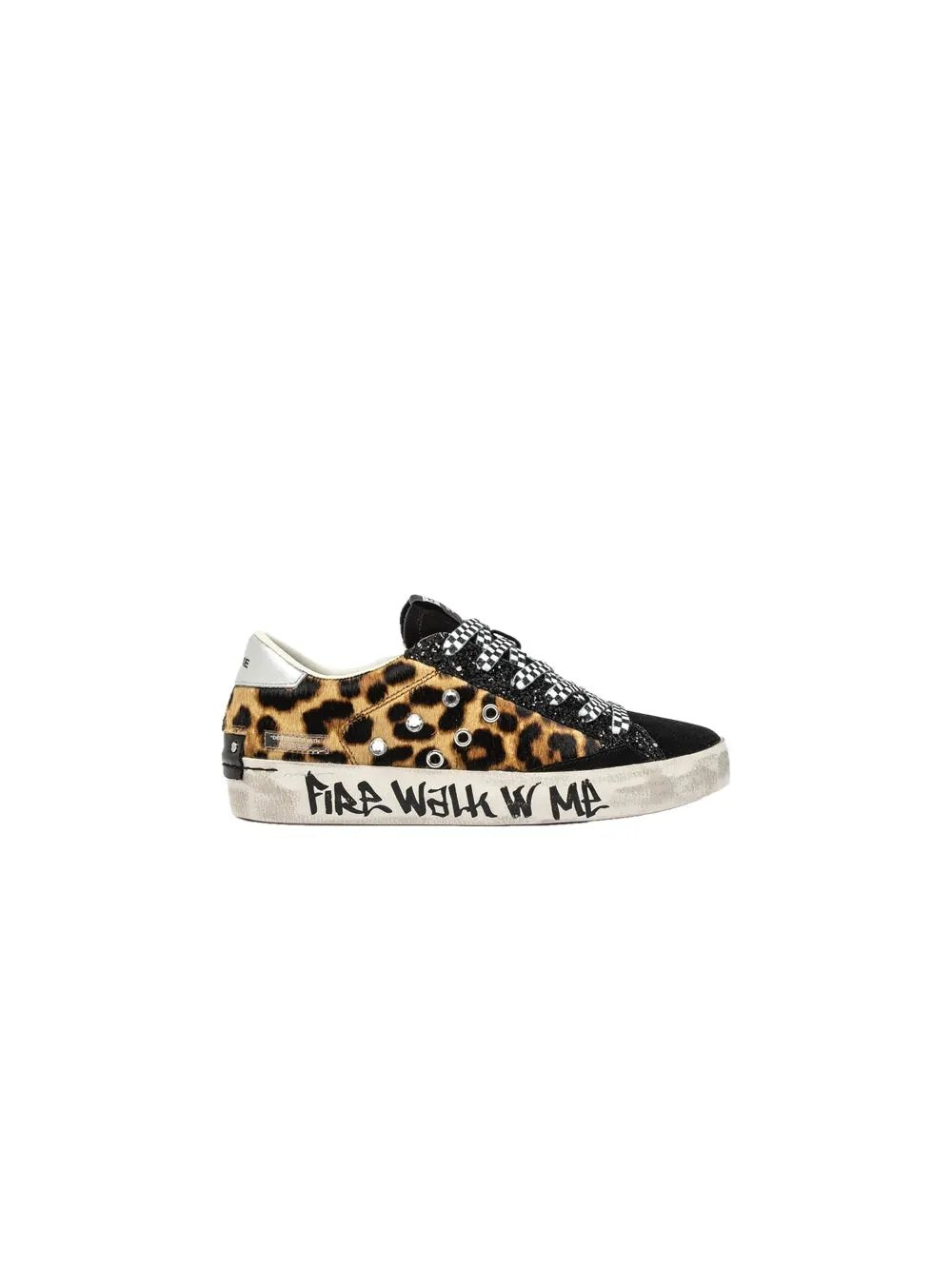 Sneakers Crime London Distressed Maculato 25007AA8.68 - Vista frontale e laterale