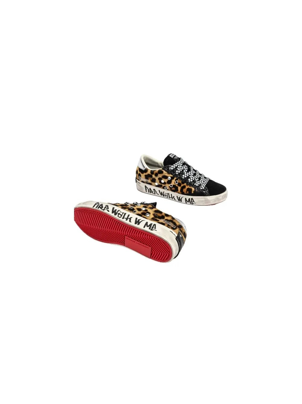 Sneakers Crime London Distressed Maculato 25007AA8.68 - Vista posteriore e suola vintage