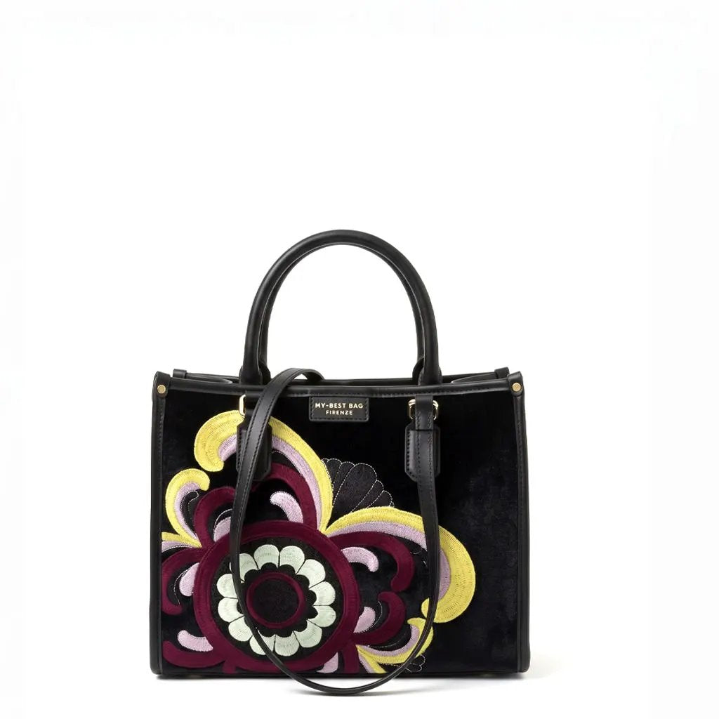 Borsa a mano My Best Bag Atena Mandala Black F2-MYB-3009